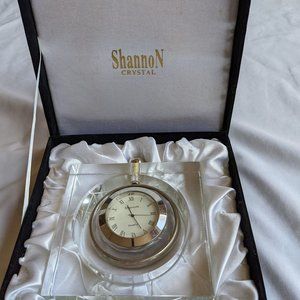 Vintage Shannon by Godinger Crystal clock